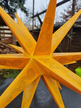 Preview: Leipziger Stern Orange - Schnecke Ø ca. 62 cm